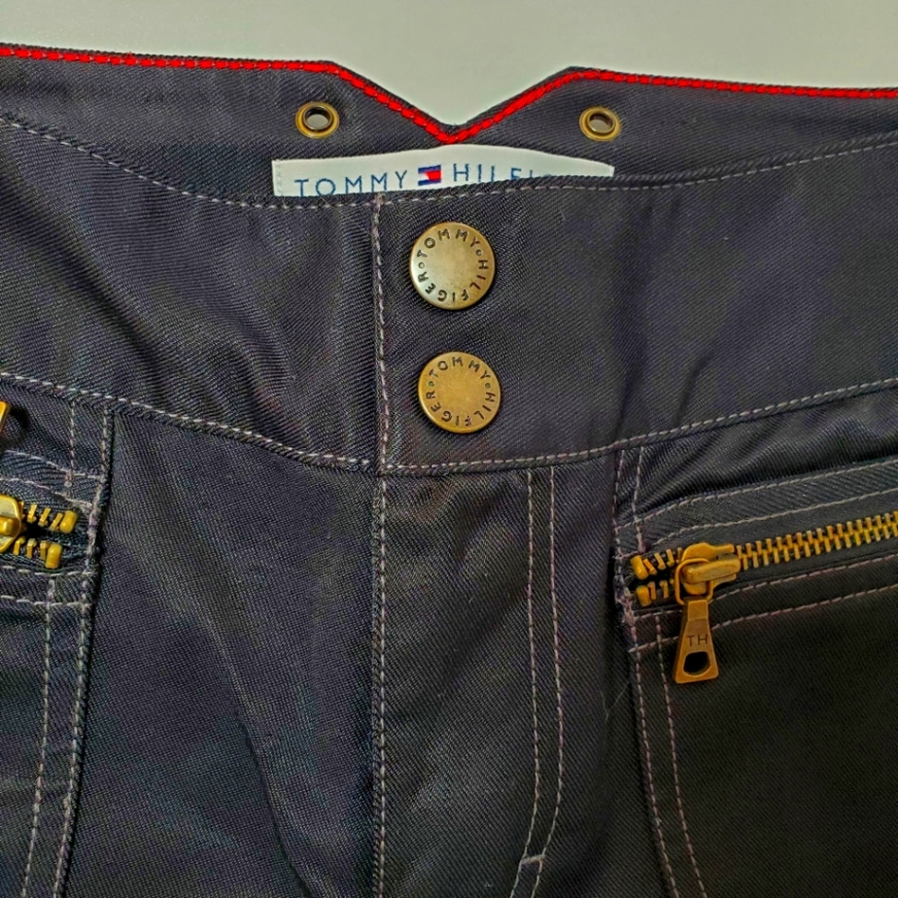 Tommy Hilfiger jeans Vintage Black Low Rise Zipper Pants - Size 2 - Picture 6 of 10